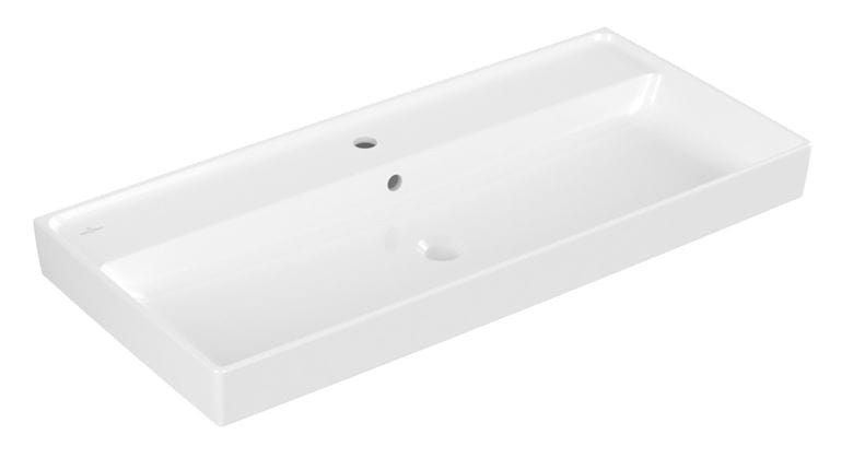 VILLEROY & BOCH COLLARO umyvadlo 100 cm, s otvorem pro baterii a přepadem, CeramicPlus, alpská bílá 4A33A5R1 Obrázek - Hlavní obrázek
