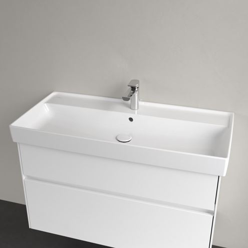 VILLEROY & BOCH COLLARO umyvadlo 100 cm, s otvorem pro baterii a přepadem, CeramicPlus, alpská bílá 4A33A5R1 Obrázek - fotka