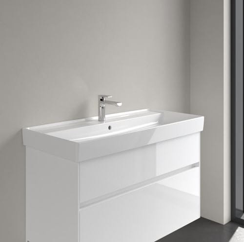 VILLEROY & BOCH COLLARO umyvadlo 100 cm, s otvorem pro baterii a přepadem, CeramicPlus, alpská bílá 4A33A5R1 Obrázek - fotka