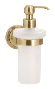 BEMETA RETRO dávkovač tekutého mýdla 230 ml, nástěnný, sklo, bronz