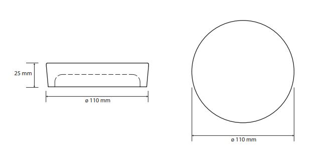 BEMETA GAMMA mýdlenka, polyresin, černá 145608320 Technický nákres