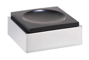 BEMETA GAMMA mýdlenka, nástěnná, polyresin, chrom/černá