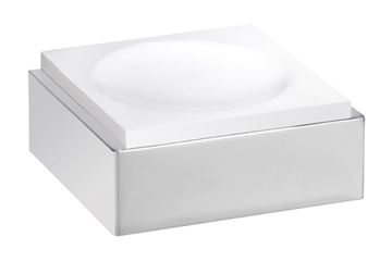 BEMETA GAMMA mýdlenka, nástěnná, polyresin, chrom/bílá