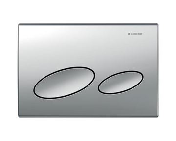 GEBERIT KAPPA 20 ovládací tlačítko pro dvě splachování, plast, matný chrom