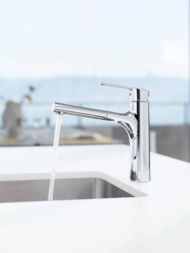 HANSA RONDA dřezová baterie, s vytahovací koncovkou, chrom 03342273 Obrázek - fotka