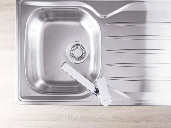 HANSA TWIST dřezová baterie, chrom 09142283 Obrázek - fotka
