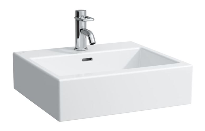 LAUFEN LIVING CITY umyvadlo na desku 50 cm, s otvorem pro baterii a přepadem, broušené H8174320001041 Obrázek - Hlavní obrázek