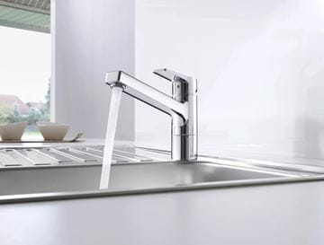 HANSA TWIST dřezová baterie pro beztlakové ohřívače vody, chrom 09121183 Obrázek - fotka