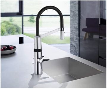 HANSA FIT SEMIPRO dřezová senzorová baterie, s flexi ramínkem, napájení ze sítě, chrom 65252213 Obrázek - fotka