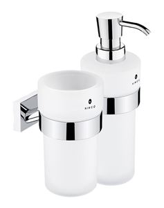 NIMCO KEIRA dávkovač tekutého mýdla 250 ml s pohárkem, nástěnný, chrom