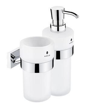NIMCO KEIRA dávkovač tekutého mýdla 250 ml s pohárkem, nástěnný, chrom