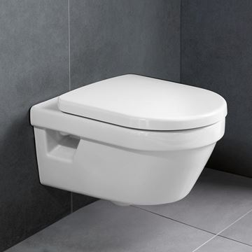 VILLEROY & BOCH ARCHITECTURA závěsné WC, se SoftClosing sedátkem, DirectFlush splachování, CeramicPlus, alpská bílá 5684HRR1 Obrázek - fotka