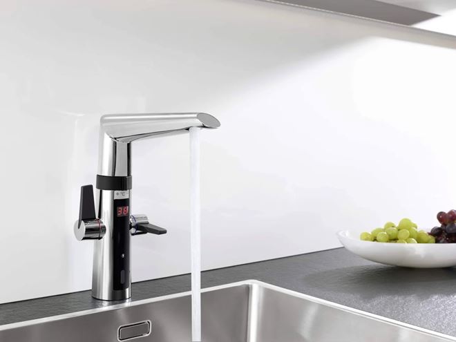 HANSA FIT HYBRID dřezová senzorová baterie, napájení ze sítě, chrom 65232213 Obrázek - fotka