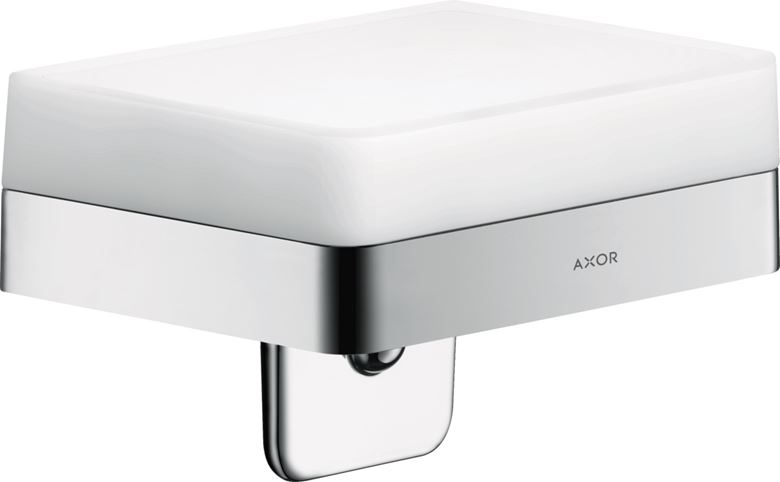 AXOR UNIVERSAL dávkovač tekutého mýdla 180 ml, s poličkou, nástěnný, sklo, chrom 42819000 Obrázek - Hlavní obrázek
