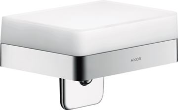 AXOR UNIVERSAL dávkovač tekutého mýdla 180 ml, s poličkou, nástěnný, sklo, chrom