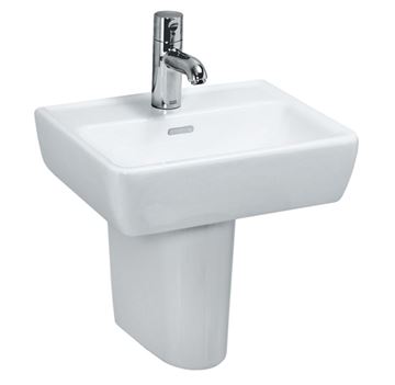 LAUFEN PRO umývátko 45 cm, s otvorem pro baterii a přepadem H8119510001041 Obrázek - fotka