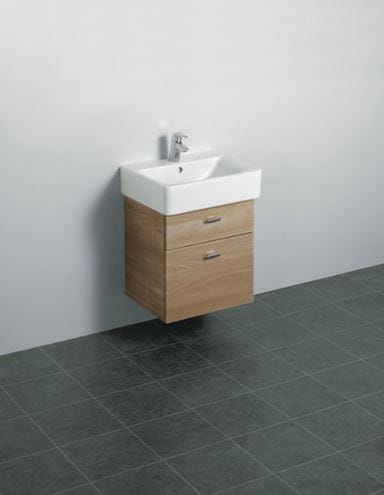 CONCEPT CUBE umyvadlo 50 cm s otvorem pro baterii a přepadem, alpská bílá E788101 Obrázek - fotka