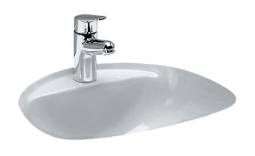 LAUFEN BIJOU umyvadlo 48 cm, s otvorem pro baterii a přepadem