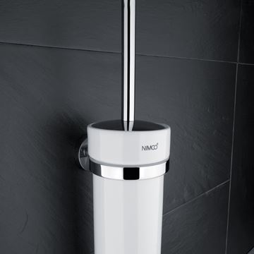 NIMCO UNIX WC štětka , nástěnná, keramika, bílá/chrom UN 13094K-26 Obrázek - fotka
