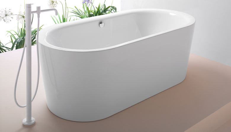 GKI SOFT volně stojící vana 185x90 cm, pro 2 osoby, akrylát SOBW18590OVSW Obrázek - fotka