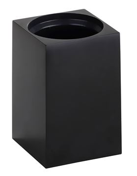 BEMETA GAMMA WC štětka, nástěnná, černá/chrom 145413092 Obrázek - fotka