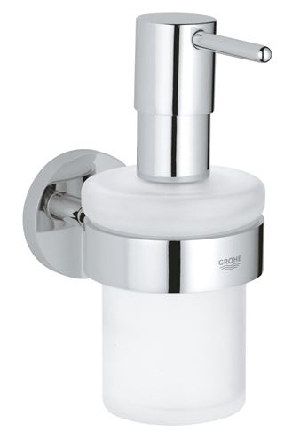GROHE ESSENTIALS dávkovač tekutého mýdla 160 ml, nástěnný, sklo, chrom 40448001 Obrázek - Hlavní obrázek