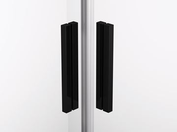 RONAL TOP-LINE S TLSAC sprchový kout 90x90 cm, rohový vstup, posuvné dveře, black line/čiré sklo TLSAC 090 06 07 Obrázek - fotka