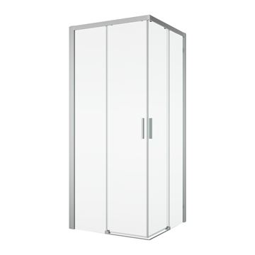 RONAL TOP-LINE S TLSAC sprchový kout 90x90 cm, rohový vstup, posuvné dveře, aluchrom/čiré sklo