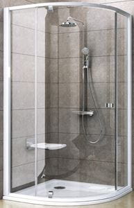 RAVAK PIVOT PSKK3 80 sprchový kout 80x80 cm, R500, pivotové dveře, bílá/chrom/sklo transparent
