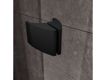 RAVAK PIVOT PSKK3 90 sprchový kout 90x90 cm, R500, pivotové dveře, black/sklo transparent 37677300Z1 Obrázek - fotka