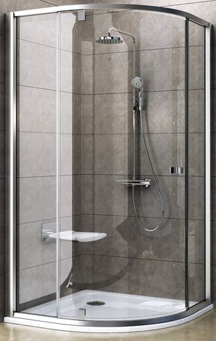 RAVAK PIVOT PSKK3 90 sprchový kout 90x90 cm, R500, pivotové dveře, satin/sklo transparent 37677U00Z1 Obrázek - Hlavní obrázek