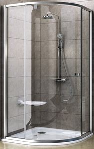 RAVAK PIVOT PSKK3 100 sprchový kout 100x100 cm, R500, pivotové dveře, satin/sklo transparent