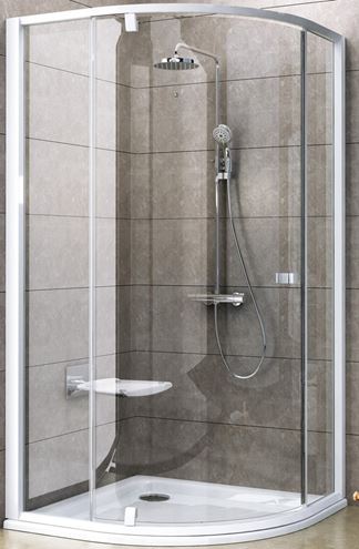 RAVAK PIVOT PSKK3 90 sprchový kout 90x90 cm, R500, pivotové dveře, bílá/sklo transparent 37677101Z1 Obrázek - Hlavní obrázek