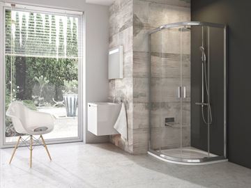 RAVAK BLIX BLCP4 90 sprchový kout 90x90 cm, R500, posuvné dveře, lesk/sklo transparent 3B270C00Z1 Obrázek - fotka