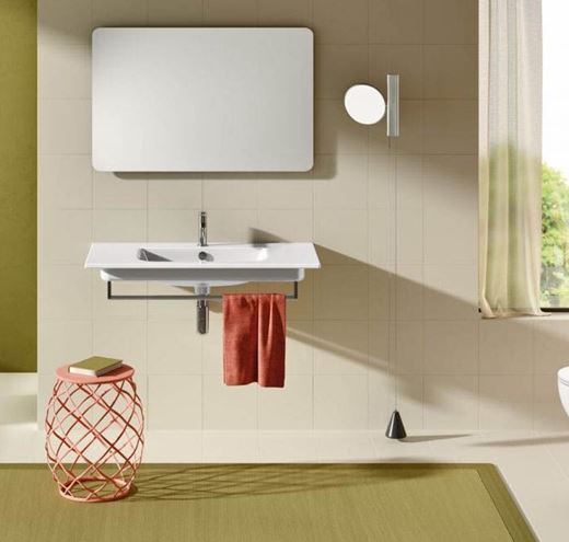 CONCEPT S umyvadlo 100 cm, bez otvoru pro baterii, s přepadem, Cataglaze 0721010001 Obrázek - fotka