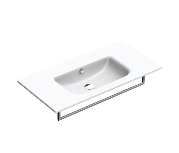 CONCEPT S umyvadlo 100 cm, bez otvoru pro baterii, s přepadem, Cataglaze 0721010001 Obrázek - Hlavní obrázek