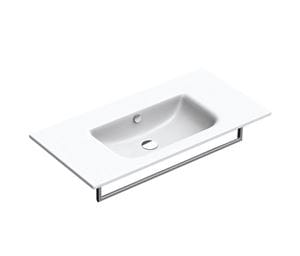 CONCEPT S umyvadlo 100 cm, bez otvoru pro baterii, s přepadem, Cataglaze