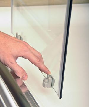 RAVAK BLIX BLCP4-90 SABINA sprchový kout 90x90 cm, R500, snížený, posuvné dveře, bílá/sklo tranpsarent 3B270140Z1 Obrázek - fotka