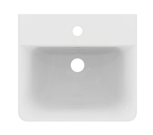 CONCEPT CUBE umývátko 40 cm, s otvorem pro baterii a prepadem, alpská bílá E803101 Obrázek - fotka