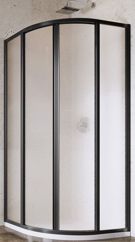 RAVAK SUPERNOVA SKCP4 80 sprchový kout 80x80 cm, R500, posuvné dveře, černá/sklo grape 3114O302ZG Obrázek - Hlavní obrázek