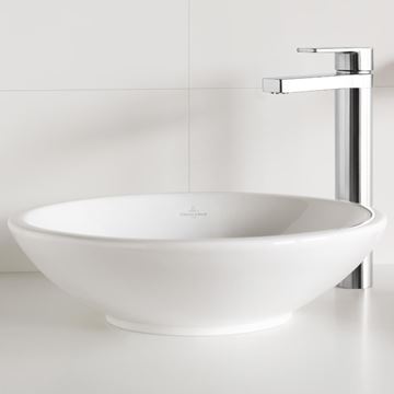 VILLEROY & BOCH LOOP & FRIENDS umyvadlová mísa 38 cm, bez přepadu, alpská bílá 51480101 Obrázek - fotka