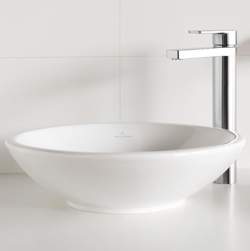 VILLEROY & BOCH LOOP & FRIENDS umyvadlová mísa 38 cm, bez přepadu, alpská bílá 51480101 Obrázek - fotka