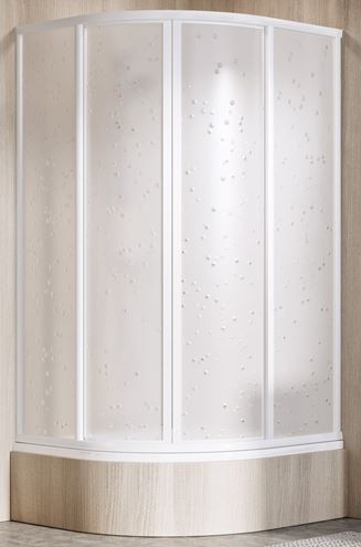 RAVAK SUPERNOVA SKCP4 SABINA 80 sprchový kout 80x80 cm, R500, snížený, posuvné dveře, bílá/plast pearl 31144V10011 Obrázek - Hlavní obrázek