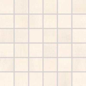 RAKO RUSH mozaika 30x30(5x5) cm, lepená na síti, mat-lesk, světle béžová
