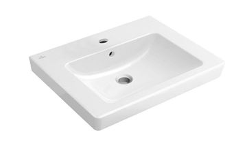 VILLEROY & BOCH SUBWAY 2.0 umyvadlo 60 cm, s otvorem pro baterii a přepadem, alpská bílá