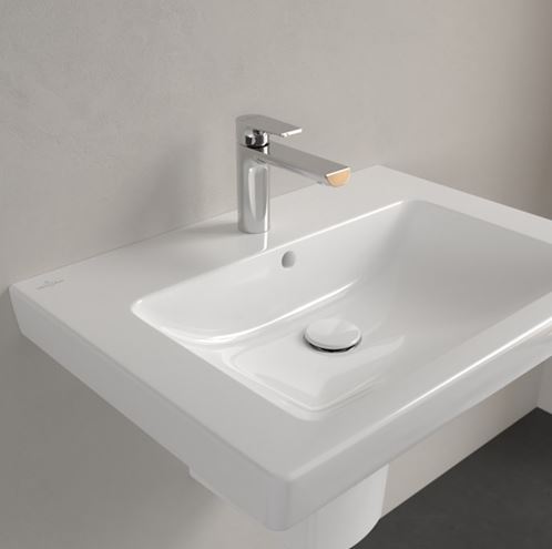 VILLEROY & BOCH SUBWAY 2.0 umyvadlo 65 cm, s otvorem pro baterii a přepadem, alpská bílá 71136501 Obrázek - fotka