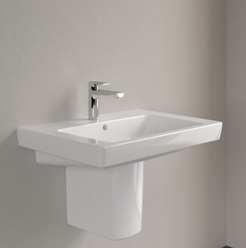 VILLEROY & BOCH SUBWAY 2.0 umyvadlo 65 cm, s otvorem pro baterii a přepadem, alpská bílá 71136501 Obrázek - fotka