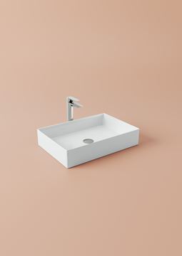 ARTCERAM SCALINO umyvadlo na desku 55 cm, bez přepadu, lesklá bílá  SCL002 01,00 Obrázek - fotka