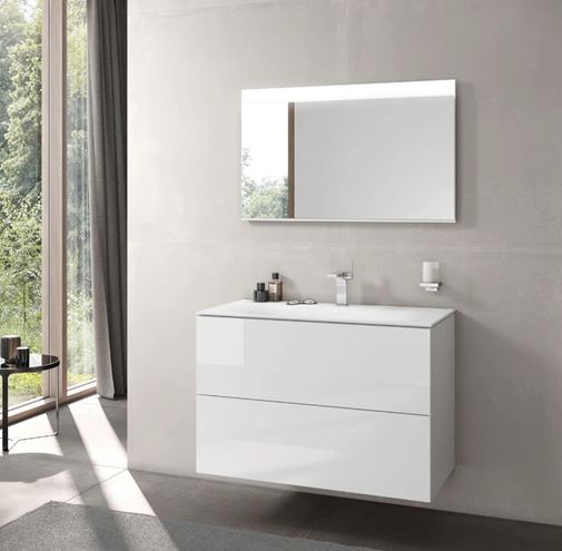 KEUCO EDITION 11 umyvadlo 105,5 cm, s otvorem pro baterii a přepadem, CleanPlus 31150311001 Obrázek - fotka