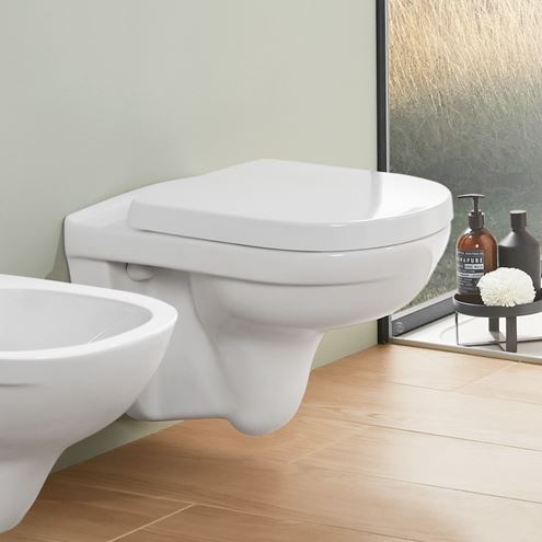 VILLEROY & BOCH O.NOVO WC sedátko, SoftClosing, alpská bílá 9M38S101 Obrázek - fotka